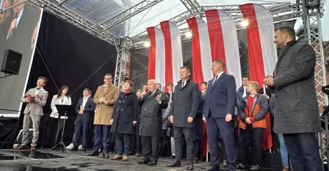 Manifestacja  "W obronie Polski. "STOP nielegalnej migracji! NIE dla umowy z Mercosur!"