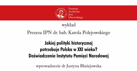 Embedded thumbnail for Jakiej polityki historycznej potrzebuje Polska w XXI wieku?  - wykład dr. hab. Karola Polejowskiego